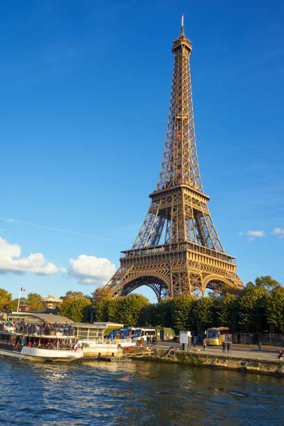 istock Eiffel Tower Taken From A Boat At Seine River 1128990809