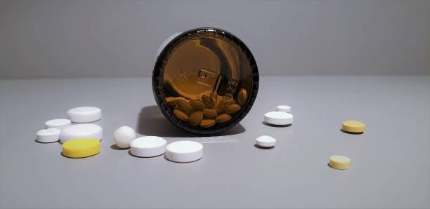 istock Medication. Pills closeup.Tablets Medications. 1128991557