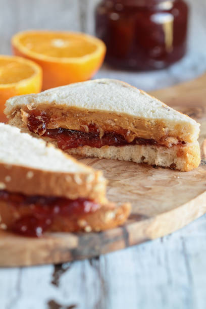 istock Homemade Peanut Butter and Jelly Sandwich 1129005384