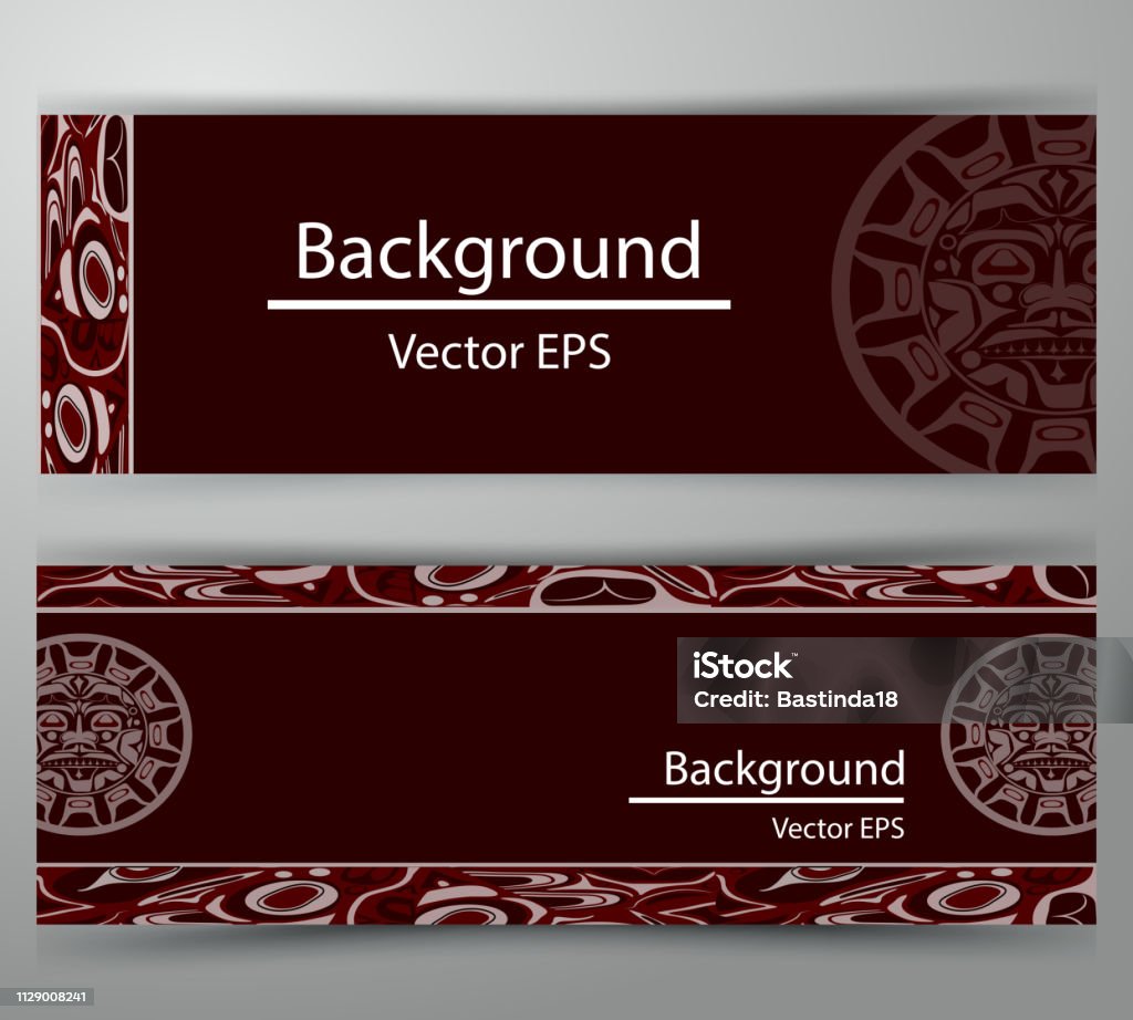 Native Invitation Background Native Header Invitation Vector Stock Illustration - Download Image Now ...