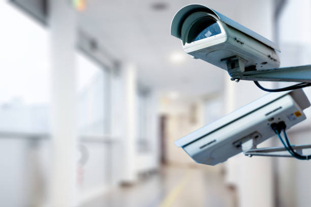istock CCTV Security Camera operating in hospital 1129012752