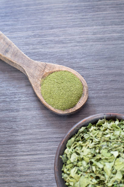 istock Leaves and moringa powder - Moringa oleifera 1129016056