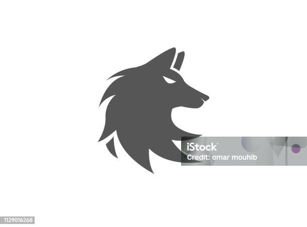 Wolf Head Logo Fox Face Illustration Design Stock Illustration - Download Image Now - Wolf, Icon Symbol, Logo