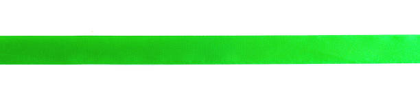 istock Green bow ribbon satin curly on white isolate background with clipping path concept for Christmas decoration gift  element, Easter day greeting card, wedding present wrap collection 1129019874