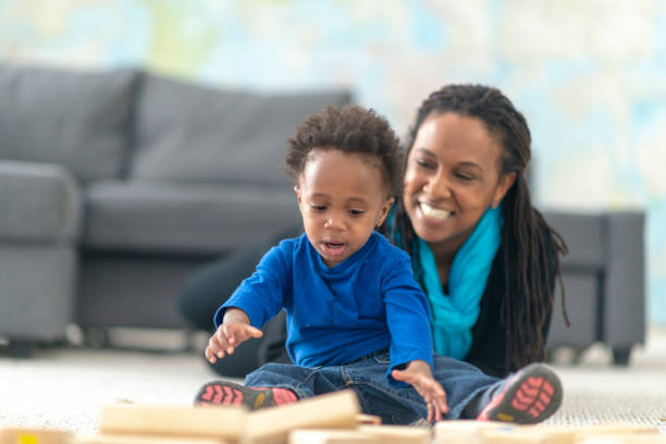 istock Single mother plays with her toddler 1129020129