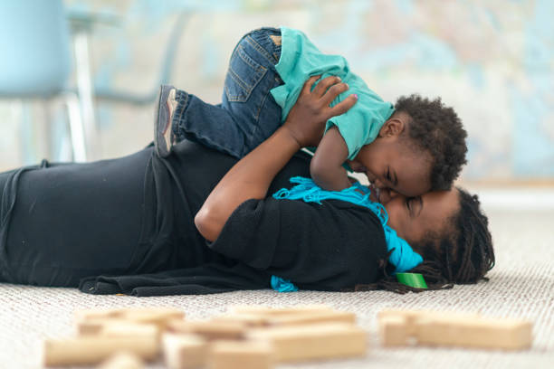 istock Playful mother and son 1129020138