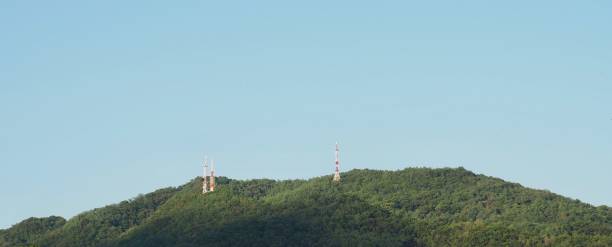 istock Korea's mountains, clouds, blue sky, Cheongju city 1129020718