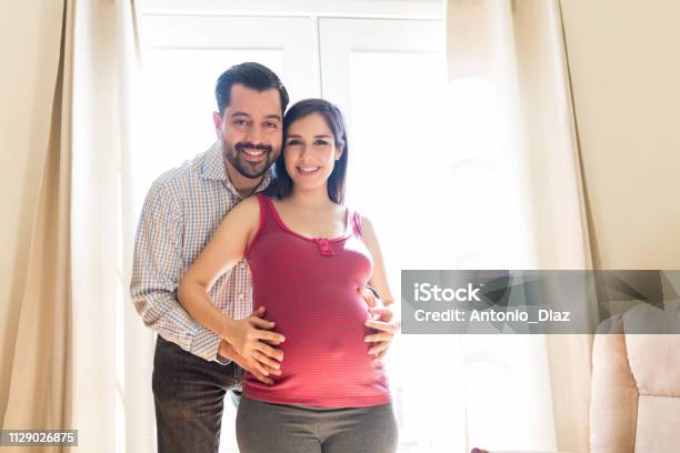 Soon Well Be Three Stock Photo - Download Image Now - Pregnant, Couple - Relationship, Two People