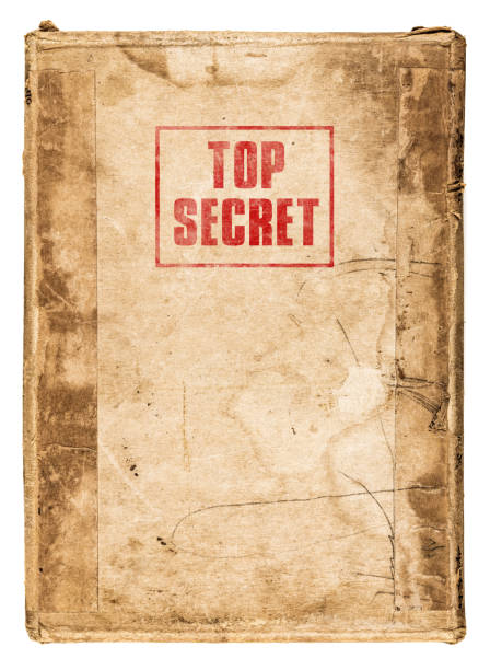 istock Vintage top secret cardboard box 1129027886