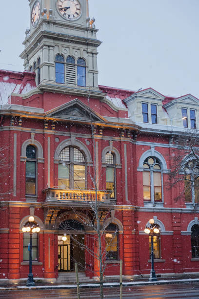 istock Victoria City Hall in Winter 1129031043