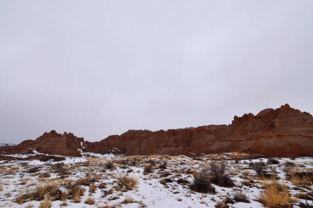 istock Panaca, Nevada - 2019_01.07: Snow covered Cathedral Gorge 1129031787