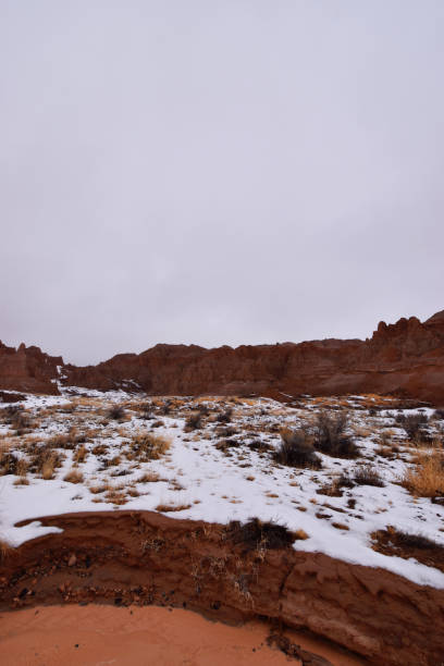 istock Panaca, Nevada - 2019_01.07: Snow covered Cathedral Gorge 1129031807