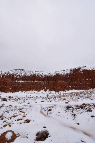 istock Panaca, Nevada - 2019_01.07: Snow covered Cathedral Gorge 1129032091
