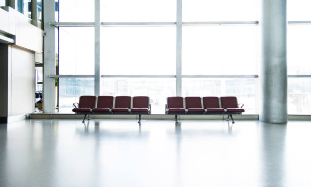 istock Benches at the airport waiting area 1129044343