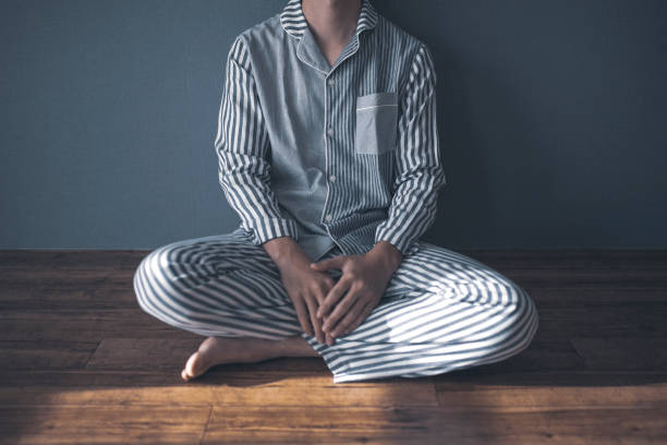 istock Men wearing pajamas 1129045147
