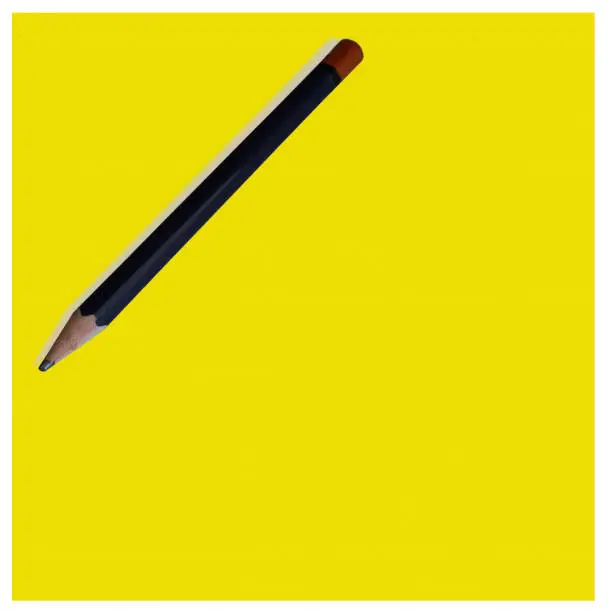 Photo of Wooden pencil on post-it