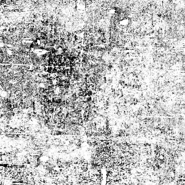istock Texture black and white grunge. Background of cracks, chips, scuffs. Vintage surface covered with stains and dirt 1129047925