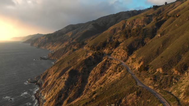 4k Aerial Video - Big Sur Coastline California
