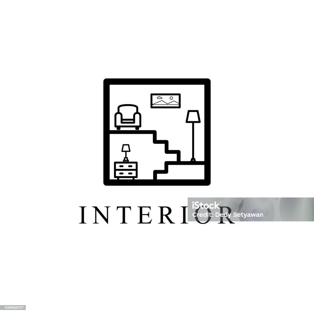 Simple Room Interior Stock Illustration - Download Image Now - Abstract ...