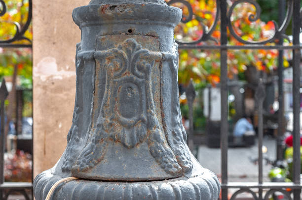istock Stylish Church Lamp Post 1129051074
