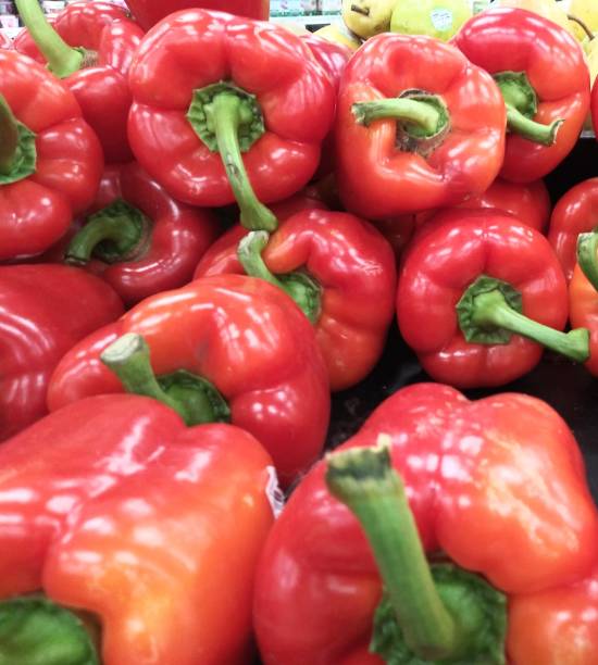 istock Healthy eating - Organic fresh red bell pepper 1129058143