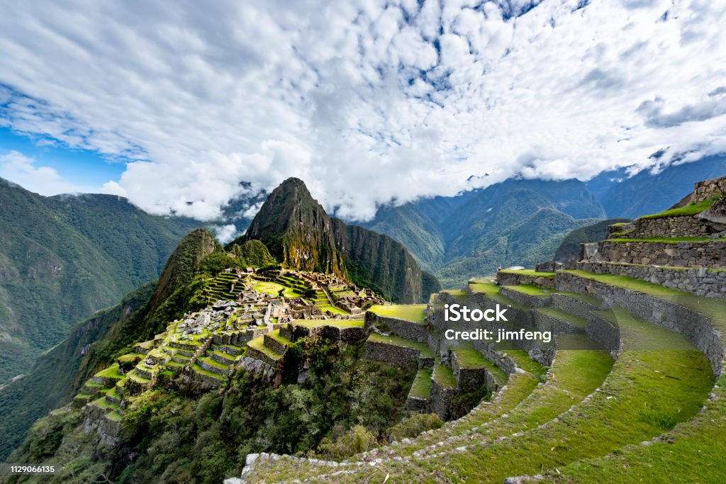 Machu Picchu In Peru Machu Picchu, Peru. Peru Stock Photo