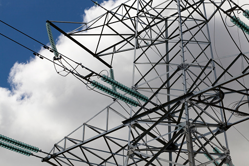 Electricity supply network, outdoor substations