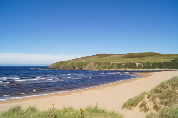 Melvich beach in the north of Scotland stock photo