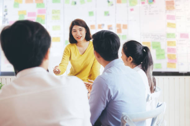 Young startups business people teamwork brainstorming meeting.