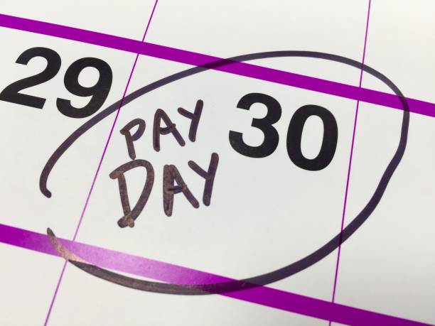 Pay day stock photo