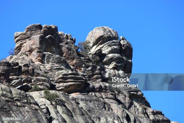 Rocky Mountain And Blue Sky Stock Photo - Download Image Now - Atmospheric Mood, Autumn, Awe