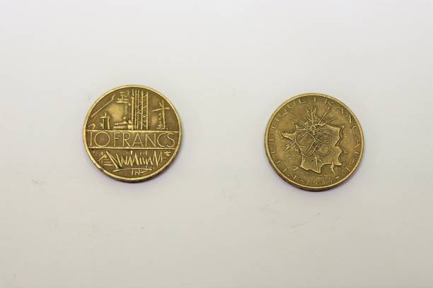 istock COIN OF 10 FRANCS FRANCS - 1984 1129086347