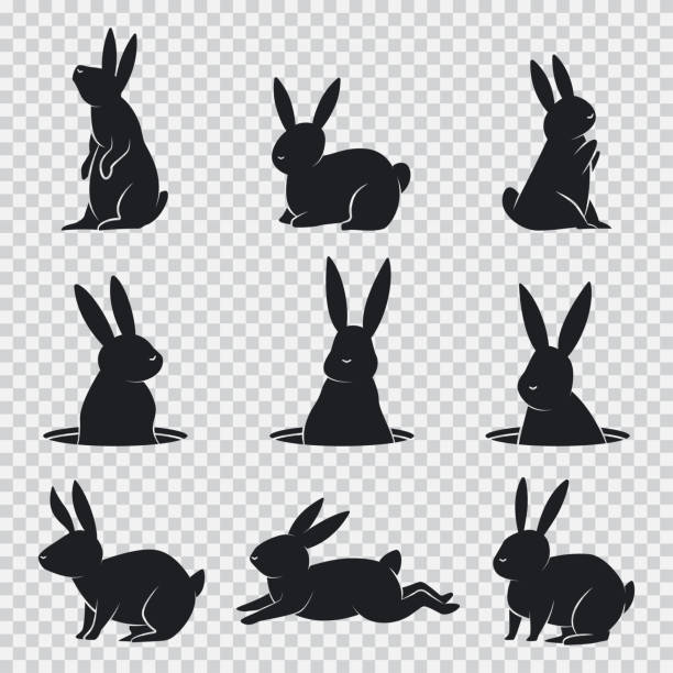 133 Clip Art Of Bunny Tattoo Designs Illustrations & Clip Art - iStock