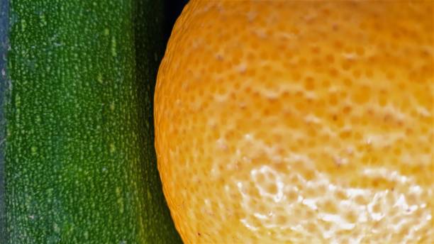 istock Close up of lemon and courgette 1129089581