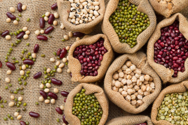 istock legumes seed in sack bag top view 1129090457