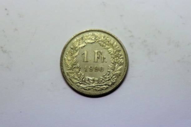 1 SWISS FRANC COIN - 1990