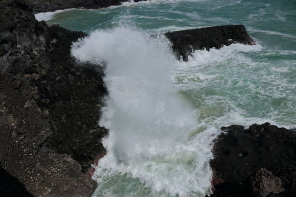 It is a landscape of taepod jusangsaeul and waves.