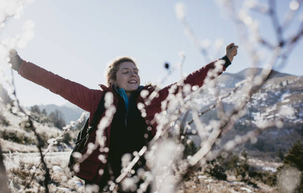 istock Young Woman Hiking 1129095084