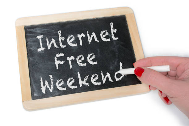 istock Internet free weekend phones and tablets forbidden 1129095465