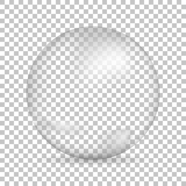 ilustrações de stock, clip art, desenhos animados e ícones de water bubble on isolated background, vector illustration - sphere water drop symbol