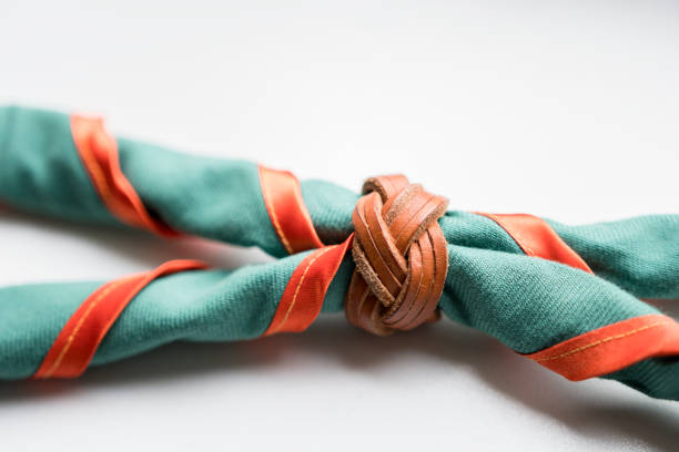 scout scarf and woggle . Concept is learning Scout subject.