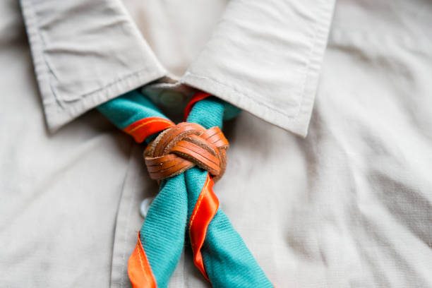 scout scarf and woggle . Concept is learning Scout subject.