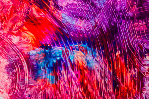 istock Abstract art colourful background. Hand-painted background.  - Image 1129101332