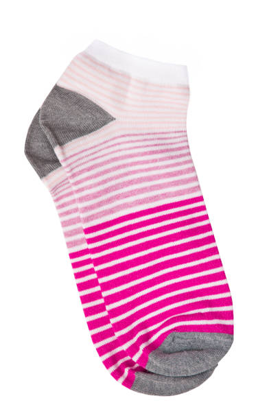 istock Colorful socks isolated on white background 1129101681