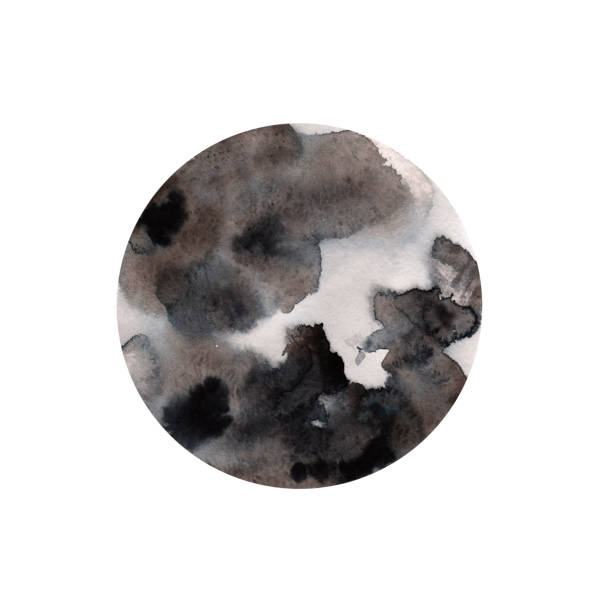 istock Watercolor round spot a white background.Perfect for motion graphics, digital composition, posters. 1129103512