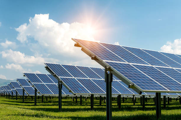 istock Solar panel, photovoltaic, alternative electricity source - concept of sustainable resources 1129106210