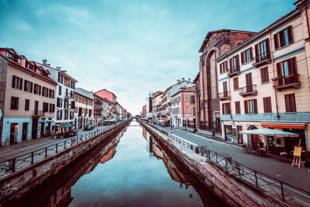 Canal In Milano, Italy