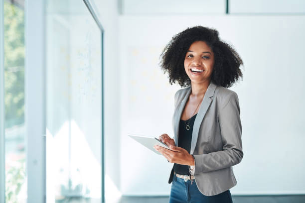 istock She handles business with utmost confidence 1129109526