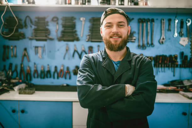 istock Welcome To My New Bike Workshop 1129113905