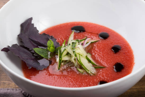 istock Spanish tomato gazpacho soup 1129115998